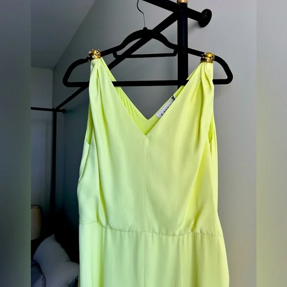 Lanvin Sleeveless B Neck Flare MIDI Dress Gown in Satin. Size 40 Fr. - Picture 9 of 10